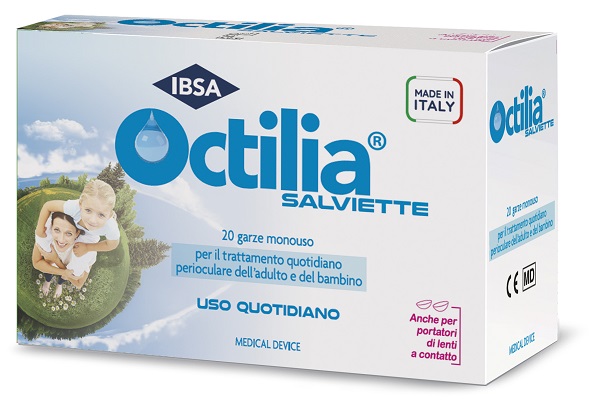 OCTILIA SALVIETTE PERIOCULARI 20 GARZE IN VISCOSA NON STERILI - maxifarmacia.it