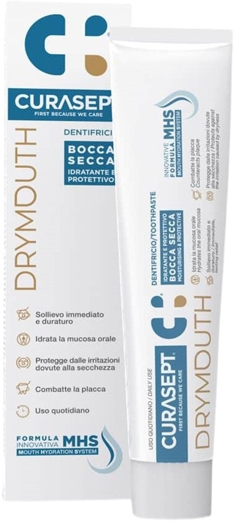 CURASEPT DRYMOUTH DENTIFRICIO 75 ML - maxifarmacia.it