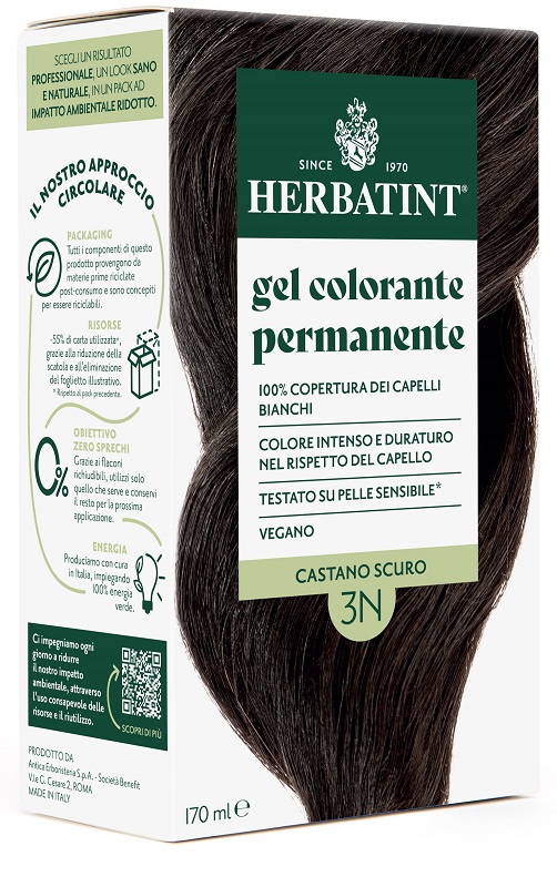 HERBATINT 3N CASTANO SCURO 170 ML - maxifarmacia.it