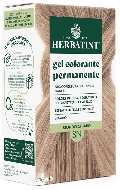 HERBATINT 8N BIONDO CHIARO 170 ML - maxifarmacia.it