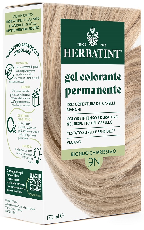 HERBATINT 9N BIONDO CHIARISSIMO 170 ML - maxifarmacia.it
