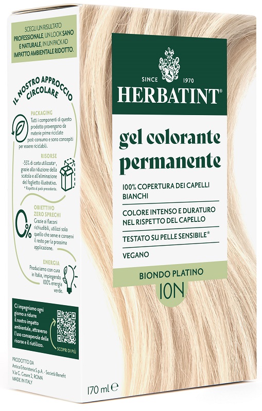 HERBATINT 10N BIONDO PLATINO 170 ML - maxifarmacia.it