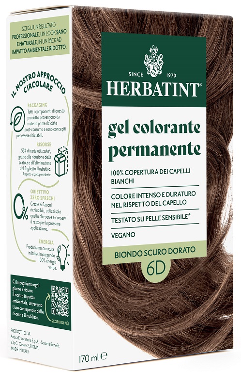 HERBATINT 6D BIONDO SCURO DORATO 170 ML - maxifarmacia.it