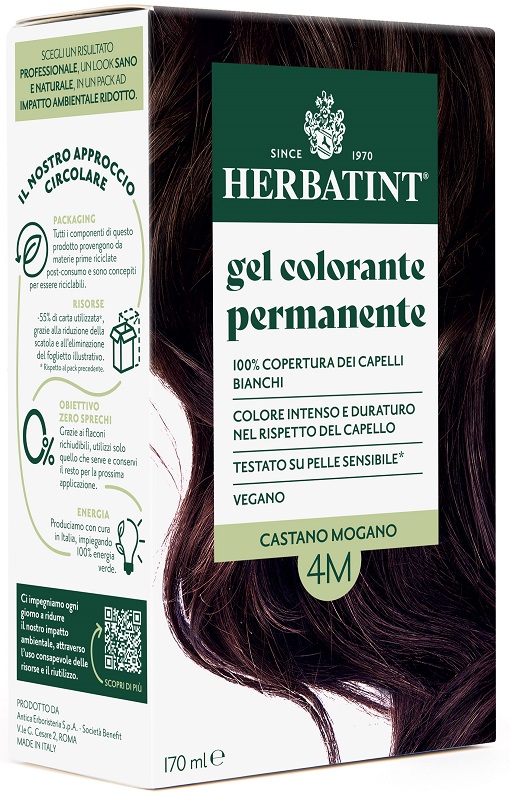 HERBATINT 4M CASTANO MOGANO 170 ML - maxifarmacia.it