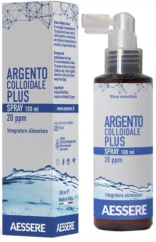 ARGENTO COLLOIDALE PLUS 20PPM SPRAY 100 ML - maxifarmacia.it