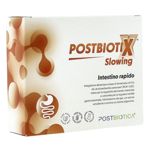 POSTBIOTIX SLOWING 14 BUSTINE DA 3 G CON EDULCORANTE SENZA GLUTINE NATURALMENTE PRIVO DI LATTOSIO - maxifarmacia.it