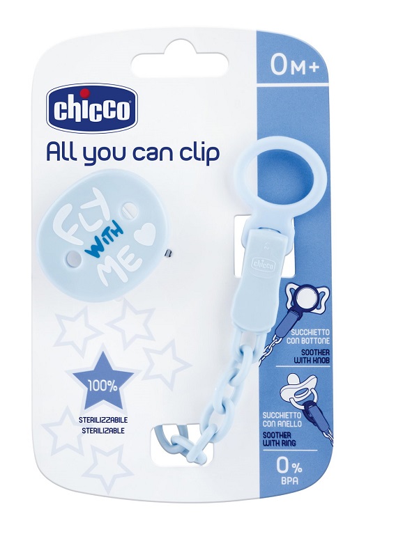 CHICCO CLIP UNIVERSALE BLU - maxifarmacia.it