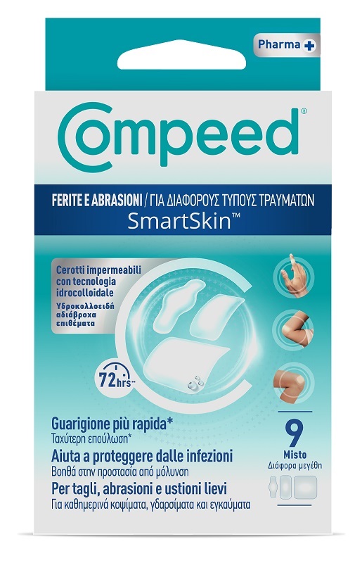 COMPEED CEROTTI FERITE E ABRASIONI MISTO 9 PEZZI - maxifarmacia.it