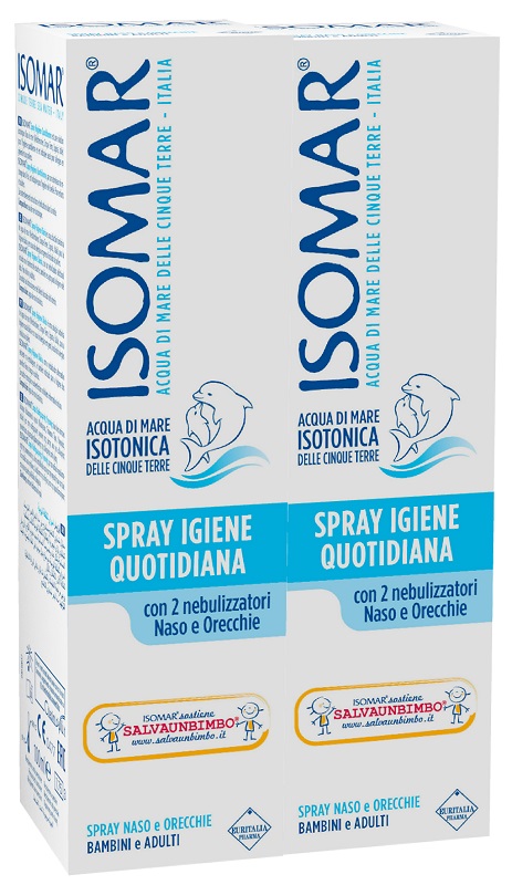 ISOMAR NASO SPRAY IGIENE QUOTIDIANA 100 ML 2 PEZZI - maxifarmacia.it