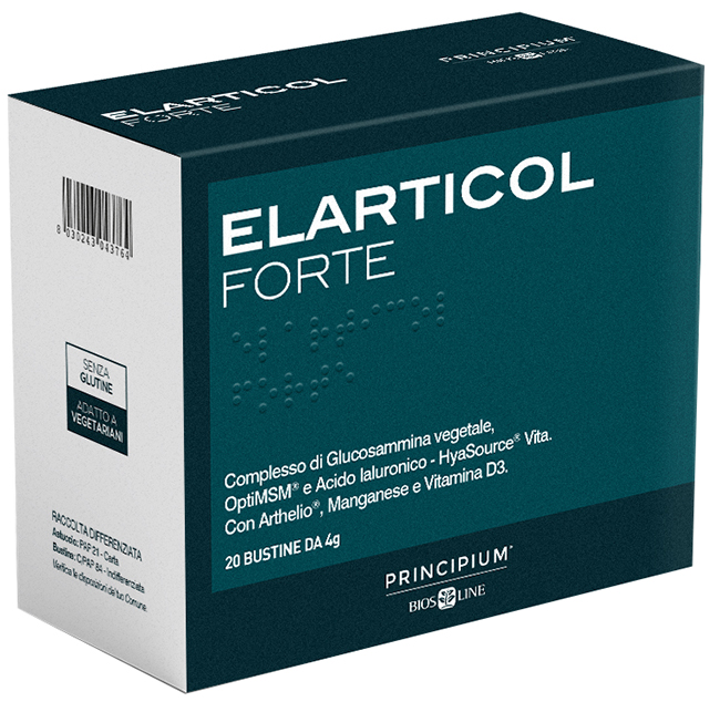 PRINCIPIUM ELARTICOL FORTE 20 BUSTINE DA 4 G CON EDULCORANTE SENZA GLUTINE - maxifarmacia.it