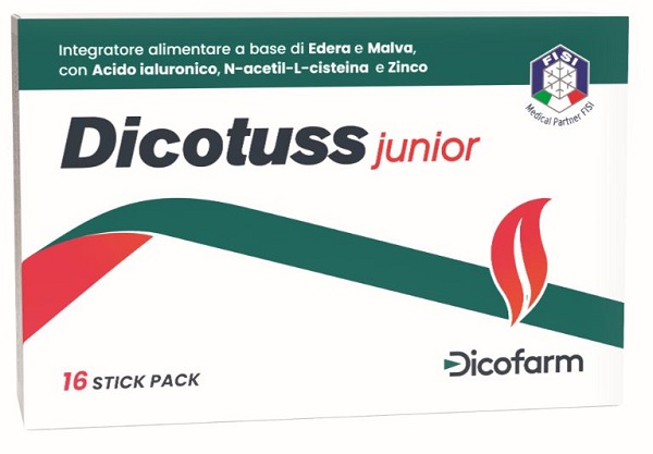 DICOTUSS JUNIOR 16 STICK PACK DA 5 ML - maxifarmacia.it