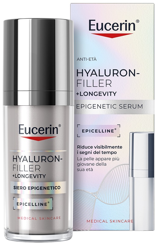 EUCERIN HYALURON FILLER +LONGEVITY SIERO EPIGENETICO 30 ML - maxifarmacia.it
