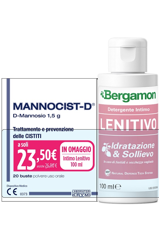MANNOCIST-D 20 BUSTE TAGLIO PREZZO + BERGAMON DETERGENTE INTIMO LENITIVO 100 ML IN OMAGGIO - maxifarmacia.it