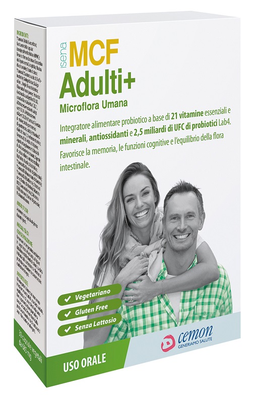 MCF ADULTI+ 30 CAPSULE VEGETALI 685 MG SENZA GLUTINE SENZA LATTOSIO - maxifarmacia.it