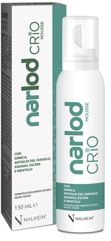 NARLOD CRIO MOUSSE CON ARNICA ARTIGLIO DEL DIAVOLO ANANAS ESCINA E MENTOLO 150 ML - maxifarmacia.it