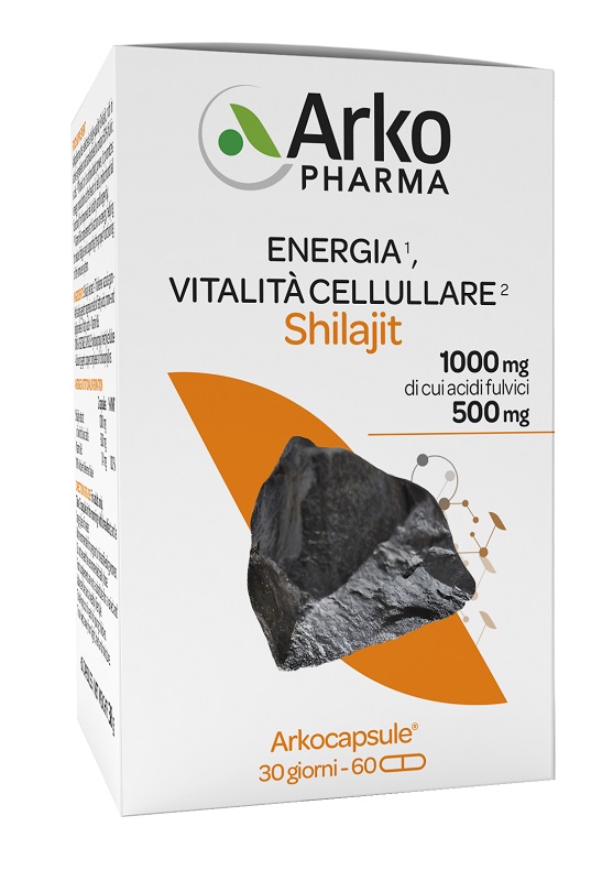 ARKOCAPSULE SHILAJIT ENERGIA-VITALITA' CELLULARE 60 CAPSULE - maxifarmacia.it